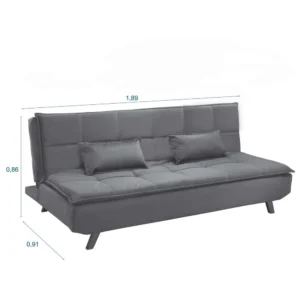 SOFA CAMA RONDOMOVEIS 5409 -CH LINHO VANCOUVER MARRON