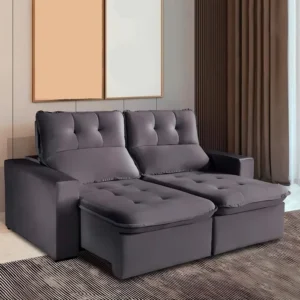 SOFA KASACOMIGO BERLIM -RETRATIL -2.40M -CAPUCCINO 400