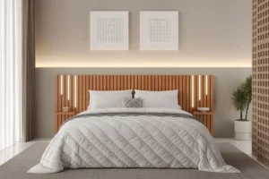 CABECEIRA BOX 193 MAVAULAR LYON KING -NATURALLE -A1.05 X L2.22 X P0.09